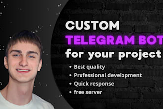 develop custom telegram bots