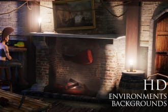 build phenomenal 3d unreal, unity environments for you