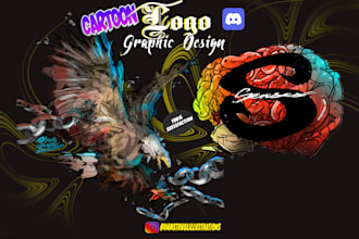 design a colored graphic,logo for your discord, social media