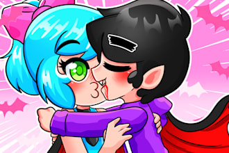 thumbnails cartoon miniatura detallada
