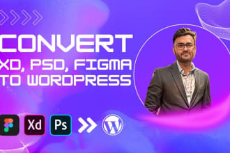 convert xd to wordpress psd to wordpress figma to wordpress website