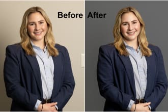 do for you corporate headshot retouch with natural skin retouching