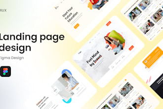 professional website UI UX design in figma with prototyping