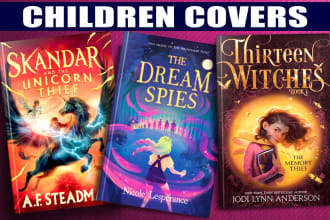 design children book cover, kdp cover and ebook cover in just 2 hrs