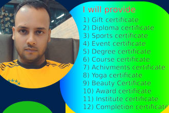 design premium diploma, sports, award, gift certificates