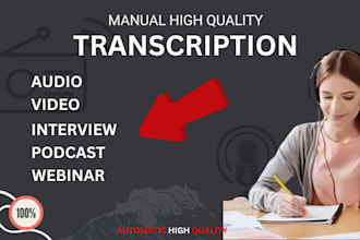 transcribe audio video youtube podcast in less than 24 hours