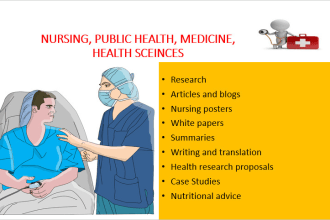 assist with nursing, public health, and health sciences