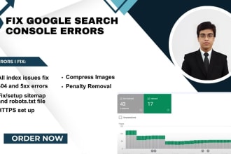 fix google search console errors index issues 5xx 404 redirect sitemap https
