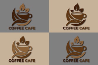design minimalist coffee shop logo with unlimited revisions