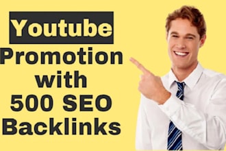 do organic youtube video promotion and SEO backlinks for ranking
