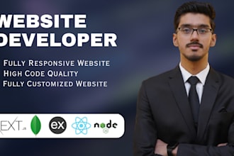 develop full stack website or web app using nextjs, typescript and tailwind css