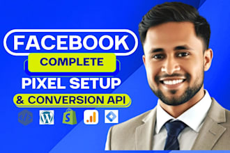 setup meta pixel facebook conversion API, ga4 and google tag manager