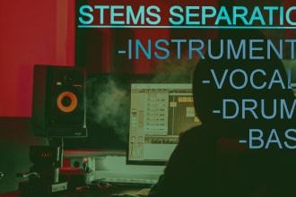 separate vocals instruments drums bass from audio with best tools