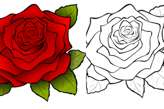 draw realistic pencil sketch of photos and children coloring book pages
