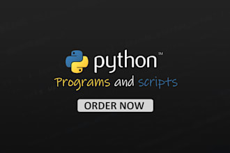 create python programs and scripts