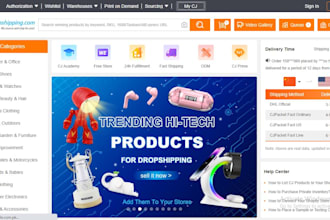 do cj dropshipping to ebay amazon and shopify top listings