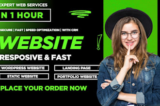 build responsive, static website or HTML,CSS landing page