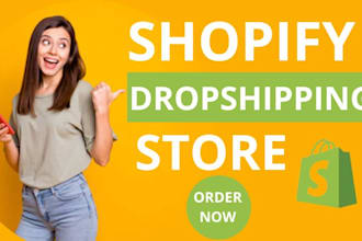 set up shopify dropshipping store or shopify website