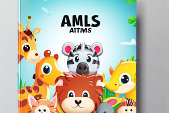 create cartoon or children book cover