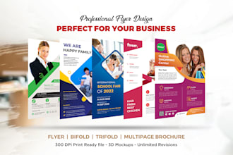 design professional flyer, brochure for your business