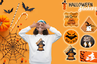 do halloween printable stickers for use tshirts sweatshirts