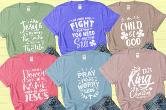 do custom christian t shirt design or jesus t shirt design