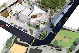 make architectural and landscape 3d in revit architecture