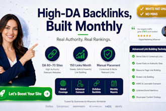 build high authority backlinks with monthly off page SEO