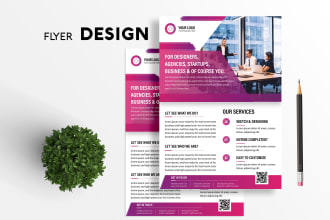 design digital flyer, brochure, and any card within 24 hours