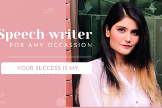 write a persuasive, motivational, and informative speech for any occasion
