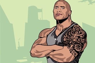 draw your photo into amazing vector avatar