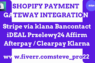 integrate stripe via klarna bancontact ideal przelewy24 afterpay affirm to store