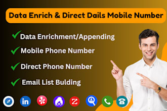 do data enrichment, direct phone number, cell phone numbers