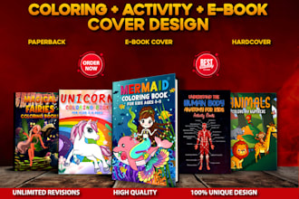 do any coloring book cover activity book cover amazon KDP