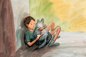 draw unique sketch style illustrations for your book