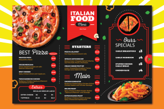 design modern sports party event food flyer or poster,menu