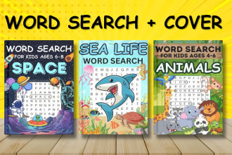 create niche based word search puzzle book for amazon KDP low content