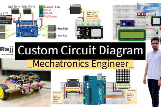 do circuit diagram, programming and simulations
