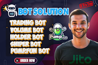 build trading volume holder bot pump fun bot by jito bundle on solana evm