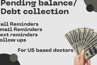 do debt collections from patients, provide support regarding their pending bills