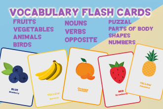 design printable flashcards for kids