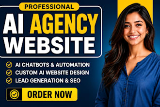 build a dropservicing ai agency website for passive income