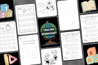 design professional preschool and kindergarten worksheets of any grade