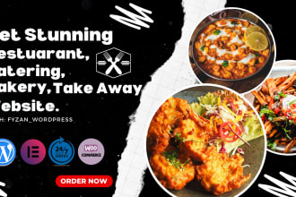 create unique wordpress website for restaurant, catering, personal chef business