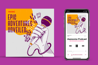 design your youtube and spotify podcast cover art