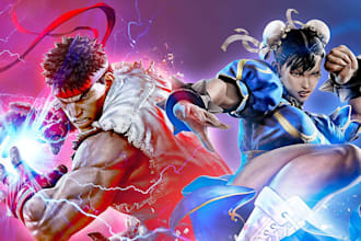 develop 2d, 3d fighting game, street fighter, shooting game, multiplayer game