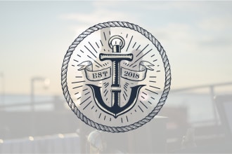 design creative badge or emblem logo for you