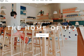 do tea house website design