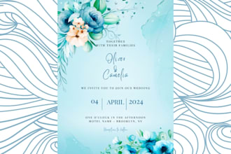 create wedding wishes ,invitation design and  birthday cards