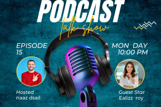 design a brand level itunes, spotify podcast cover art within 1 hour